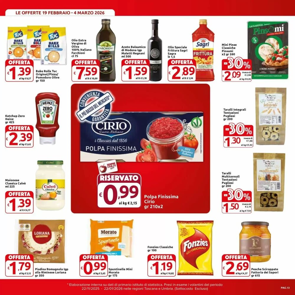 Volantino promozionale Carrefour Market  valide dal 19/02/2026 - Pagina 13.