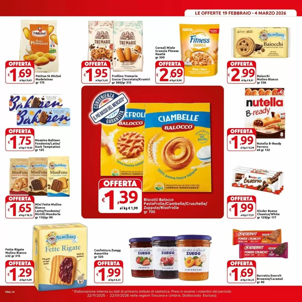 Volantino promozionale Carrefour Market  valide dal 19/02/2026 - Pagina 14.