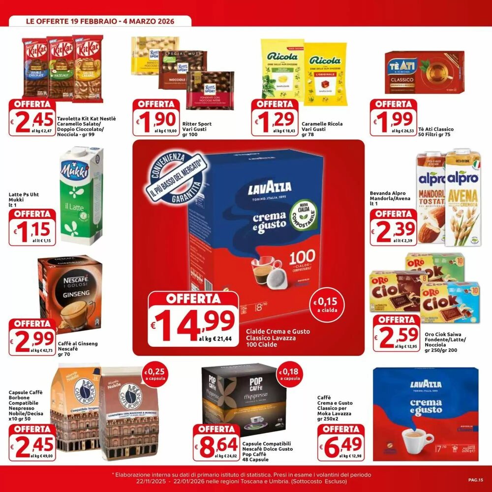 Volantino promozionale Carrefour Market  valide dal 19/02/2026 - Pagina 15.
