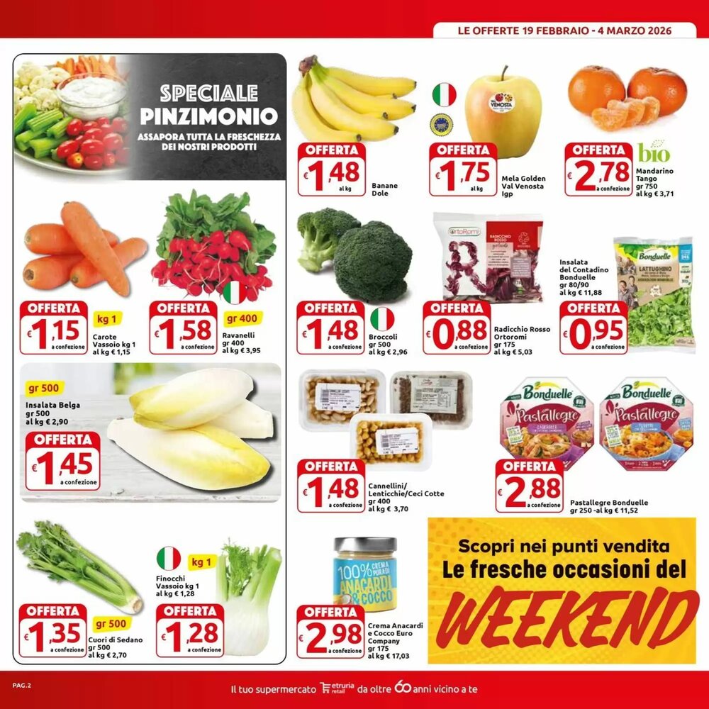 Volantino promozionale Carrefour Market  valide dal 19/02/2026 - Pagina 2.
