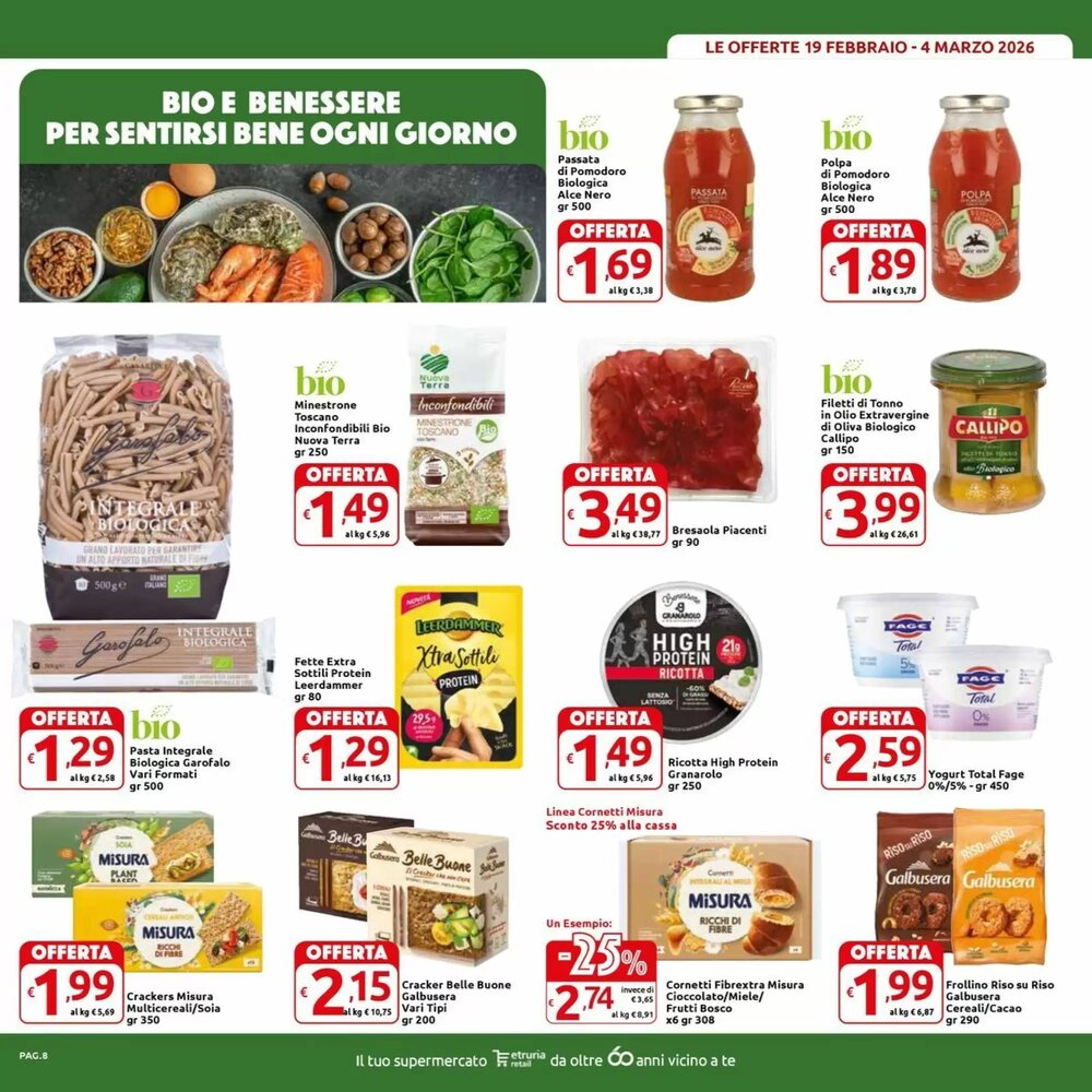 Volantino promozionale Carrefour Market  valide dal 19/02/2026 - Pagina 8.