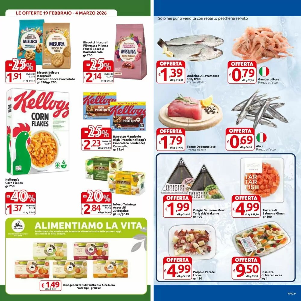Volantino promozionale Carrefour Market  valide dal 19/02/2026 - Pagina 9.