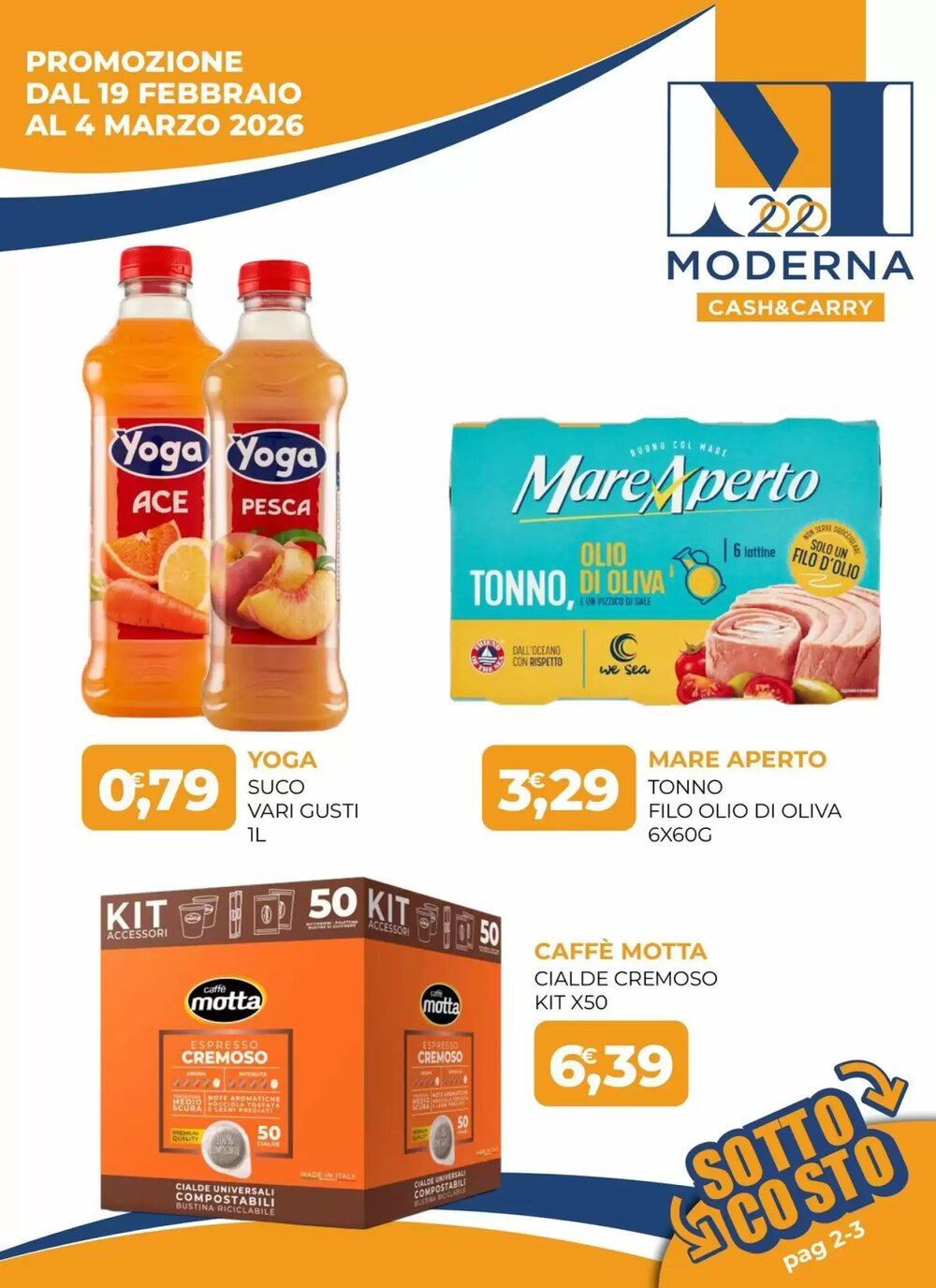 Volantino promozionale Moderna  valide dal 19/02/2026 - Pagina 1.