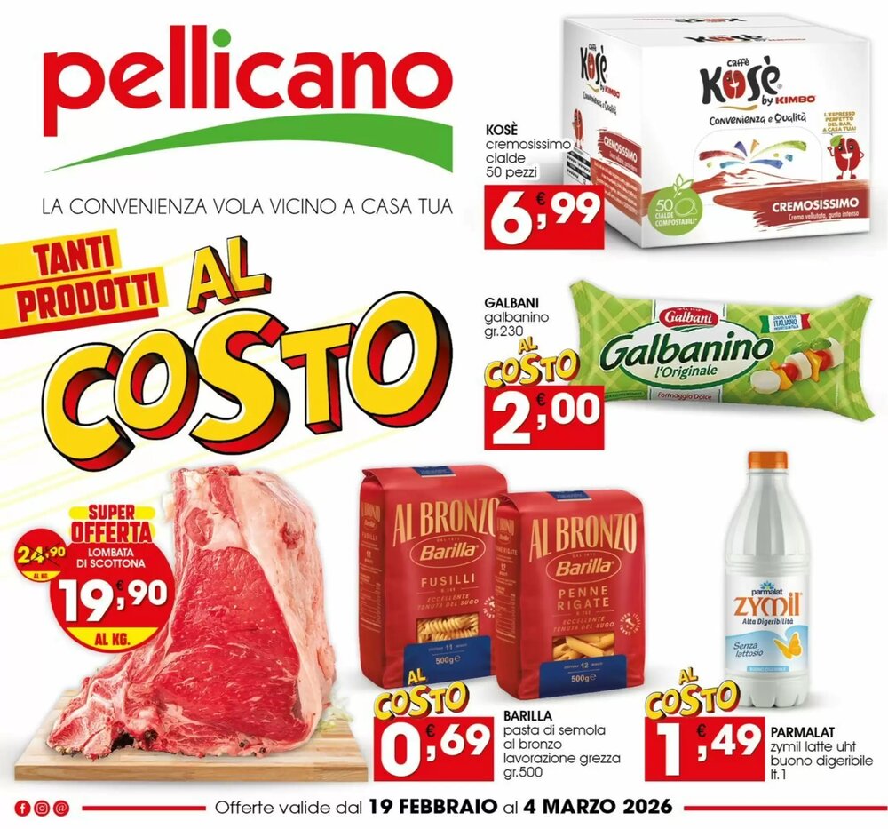 Volantino promozionale Pellicano  valide dal 19/02/2026 - Pagina 1.