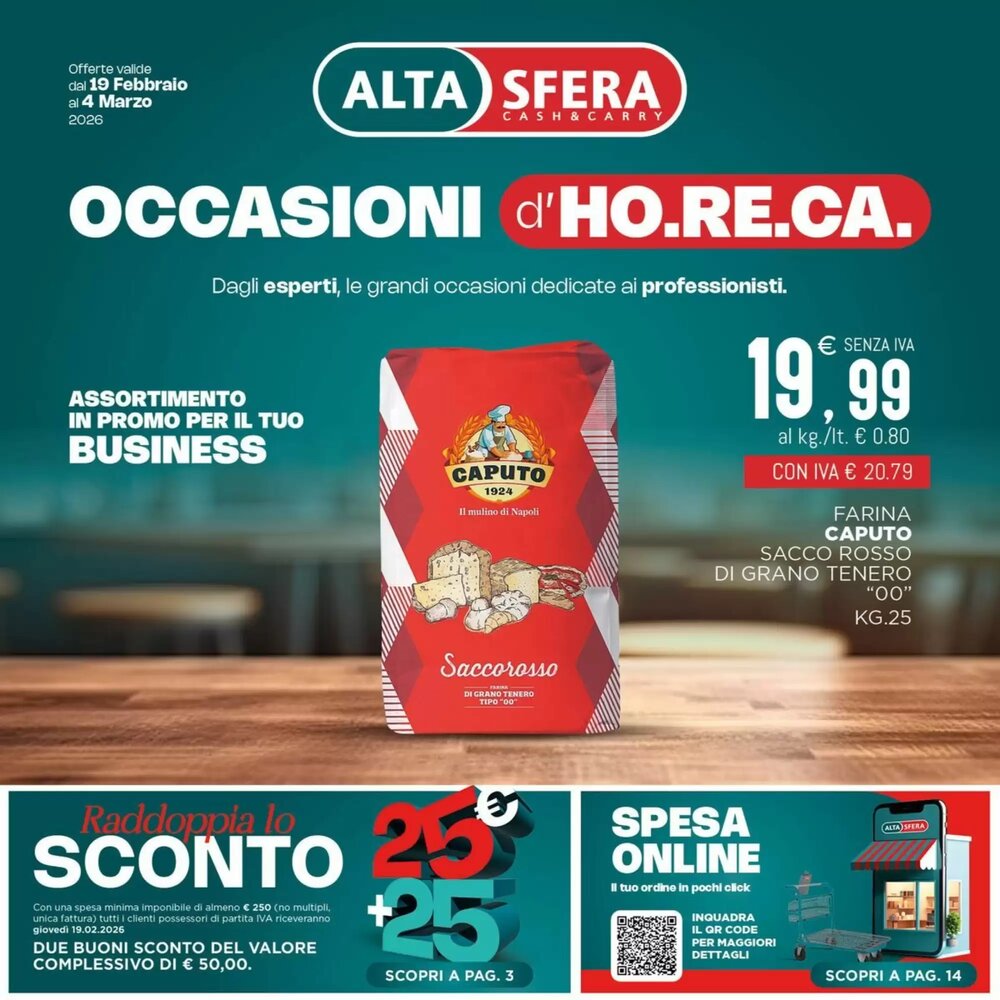 Volantino promozionale Altasfera  valide dal 19/02/2026 - Pagina 1.