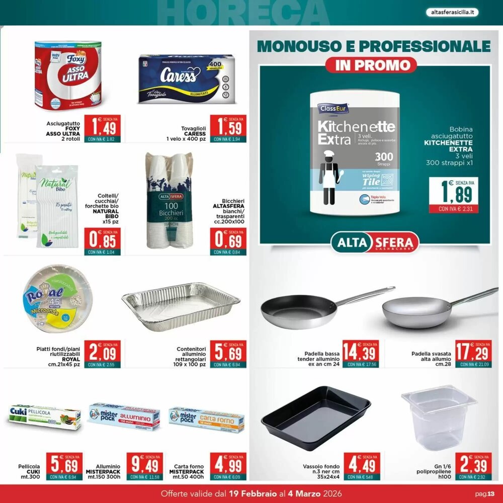 Volantino promozionale Altasfera  valide dal 19/02/2026 - Pagina 13.