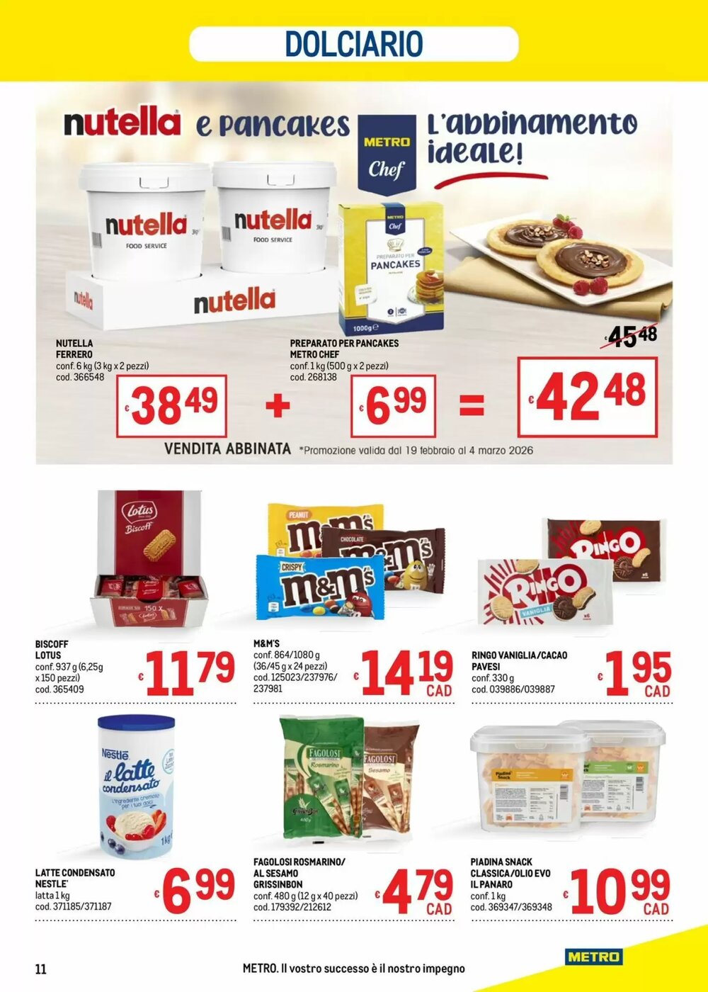 Volantino promozionale Metro  valide dal 19/02/2026 - Pagina 11.