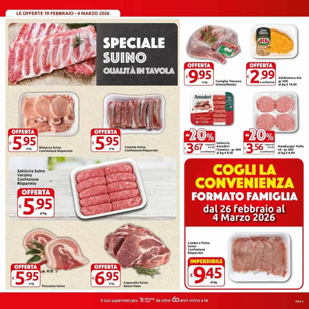 Volantino promozionale Carrefour Market  valide dal 19/02/2026 - Pagina 3.