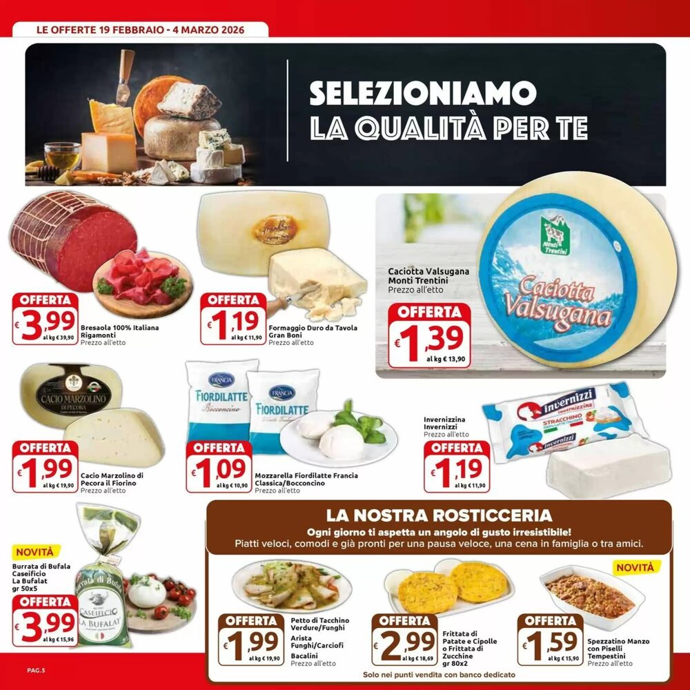 Volantino promozionale Carrefour Market  valide dal 19/02/2026 - Pagina 5.