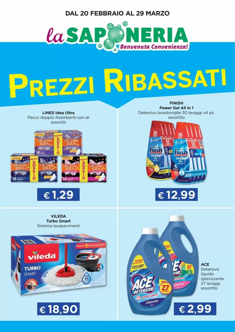 Volantino promozionale La Saponeria  valide dal 20/02/2026 - Pagina 1.