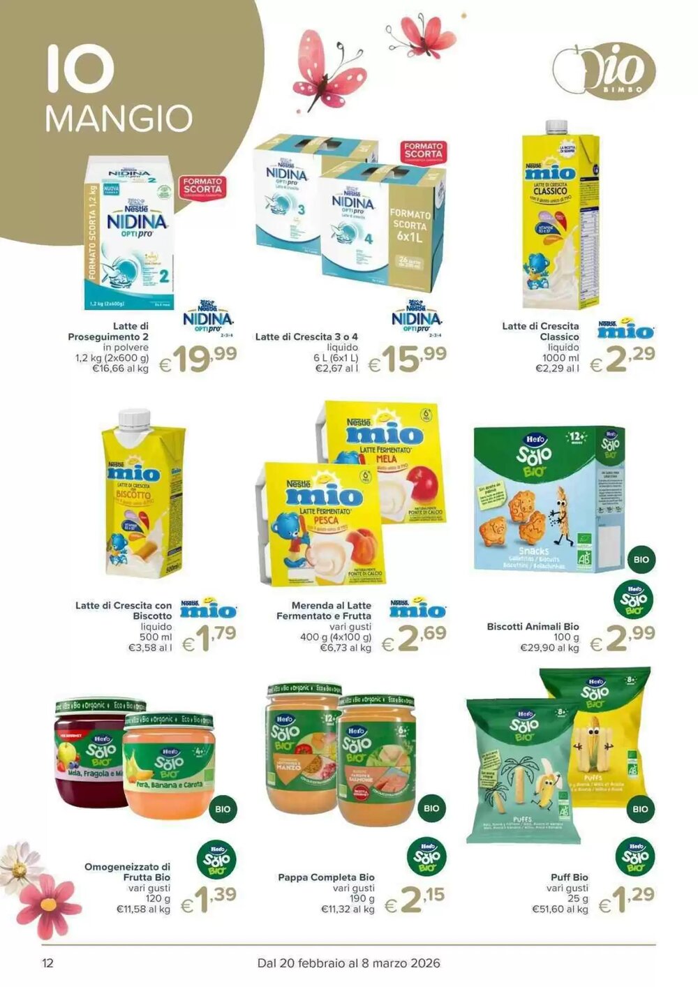 Volantino promozionale Io Bimbo  valide dal 20/02/2026 - Pagina 12.