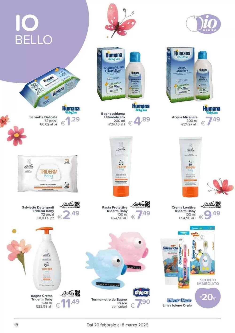 Volantino promozionale Io Bimbo  valide dal 20/02/2026 - Pagina 18.