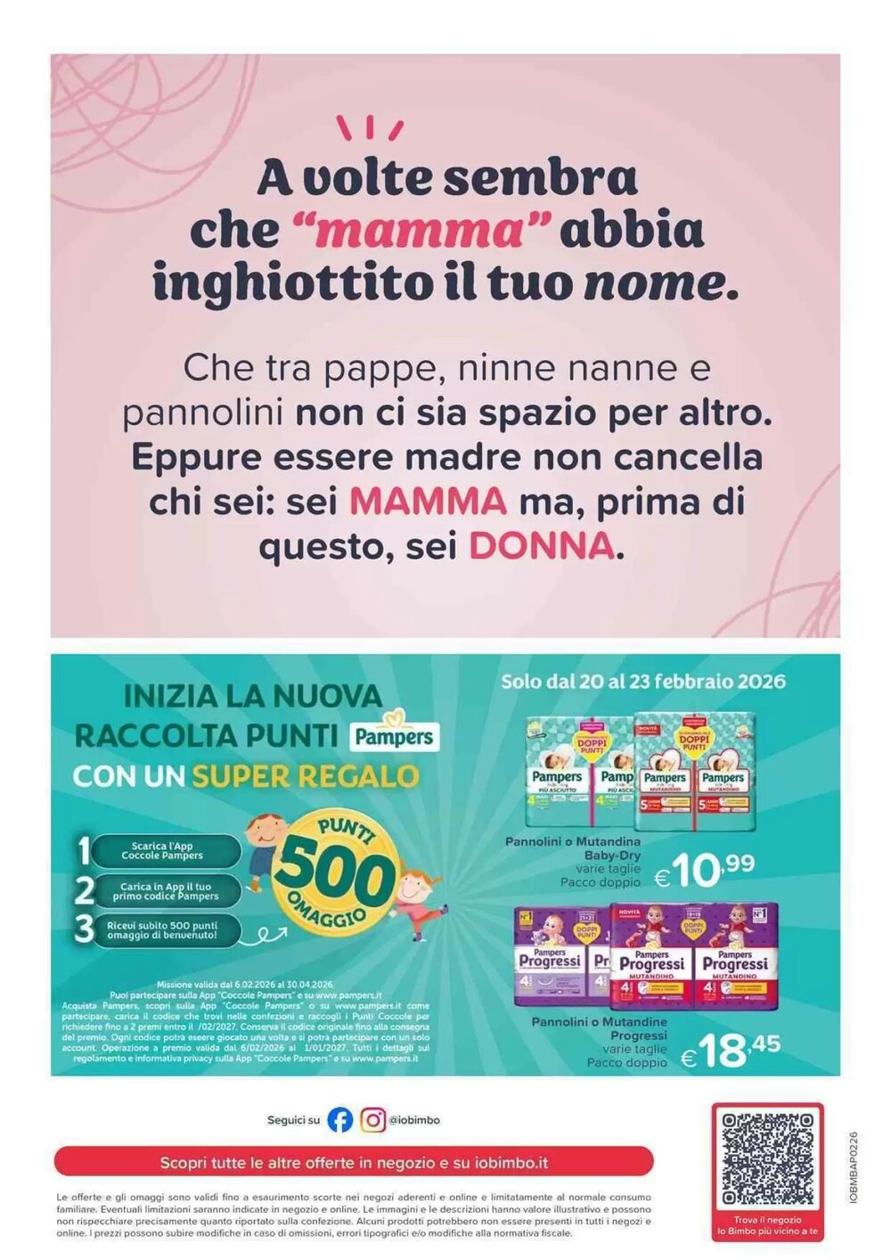 Volantino promozionale Io Bimbo  valide dal 20/02/2026 - Pagina 20.