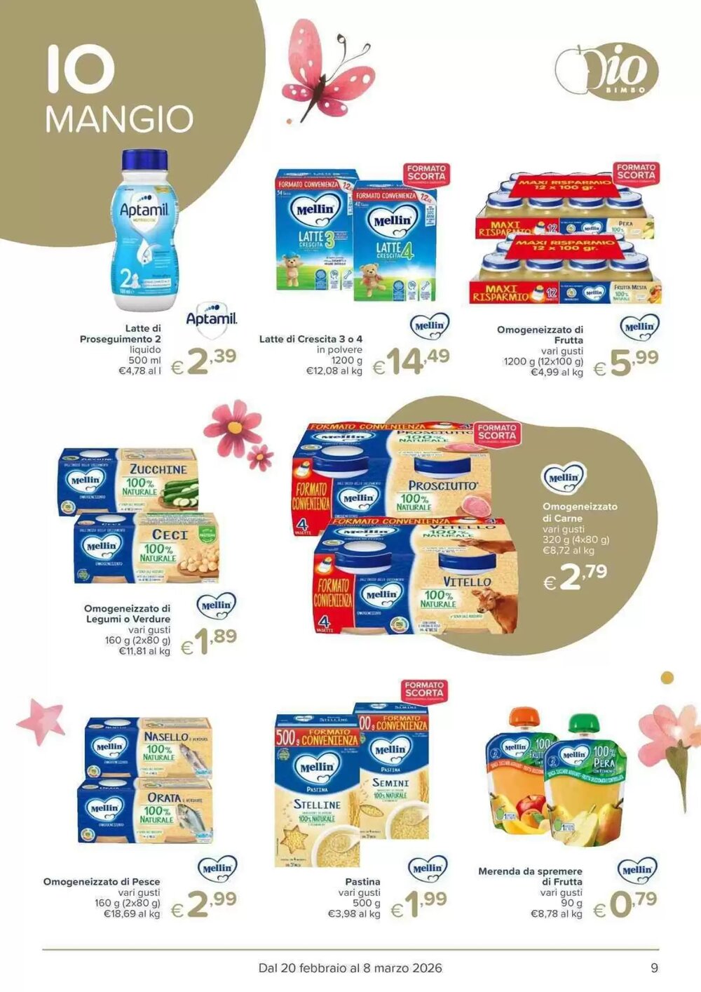Volantino promozionale Io Bimbo  valide dal 20/02/2026 - Pagina 9.