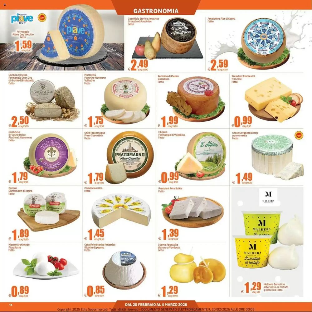 Volantino promozionale Elite  valide dal 20/02/2026 - Pagina 14.