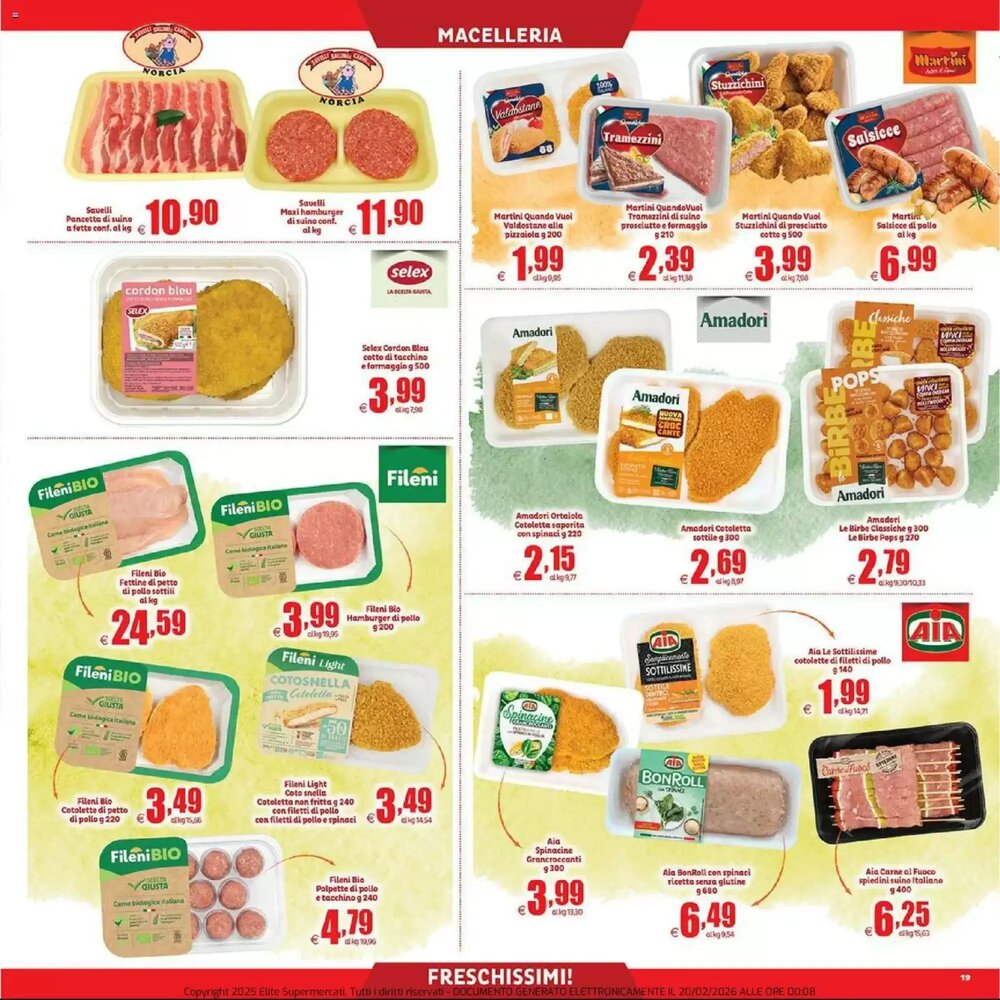 Volantino promozionale Elite  valide dal 20/02/2026 - Pagina 19.