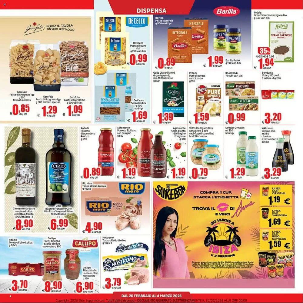 Volantino promozionale Elite  valide dal 20/02/2026 - Pagina 2.