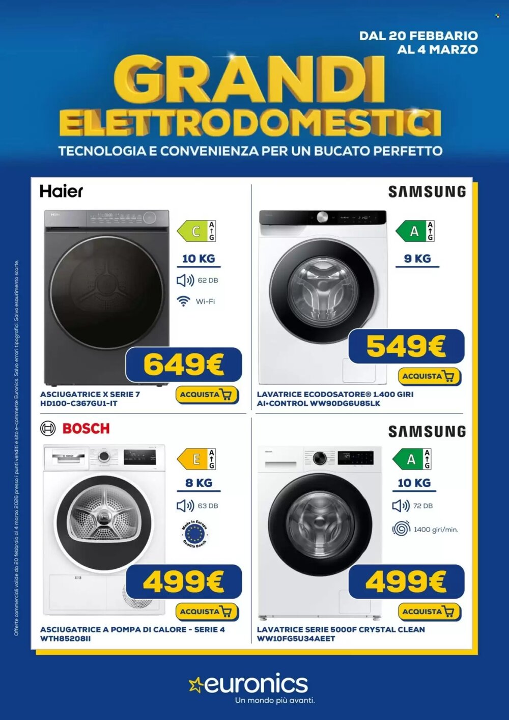Volantino promozionale Euronics  valide dal 20/02/2026 - Pagina 1.