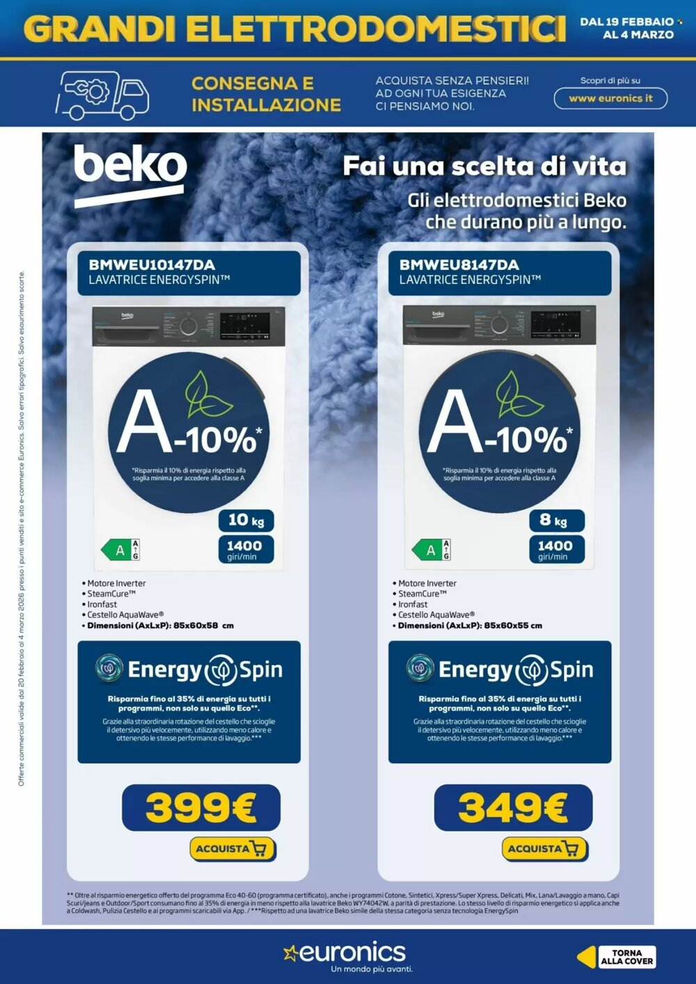 Volantino promozionale Euronics  valide dal 20/02/2026 - Pagina 11.