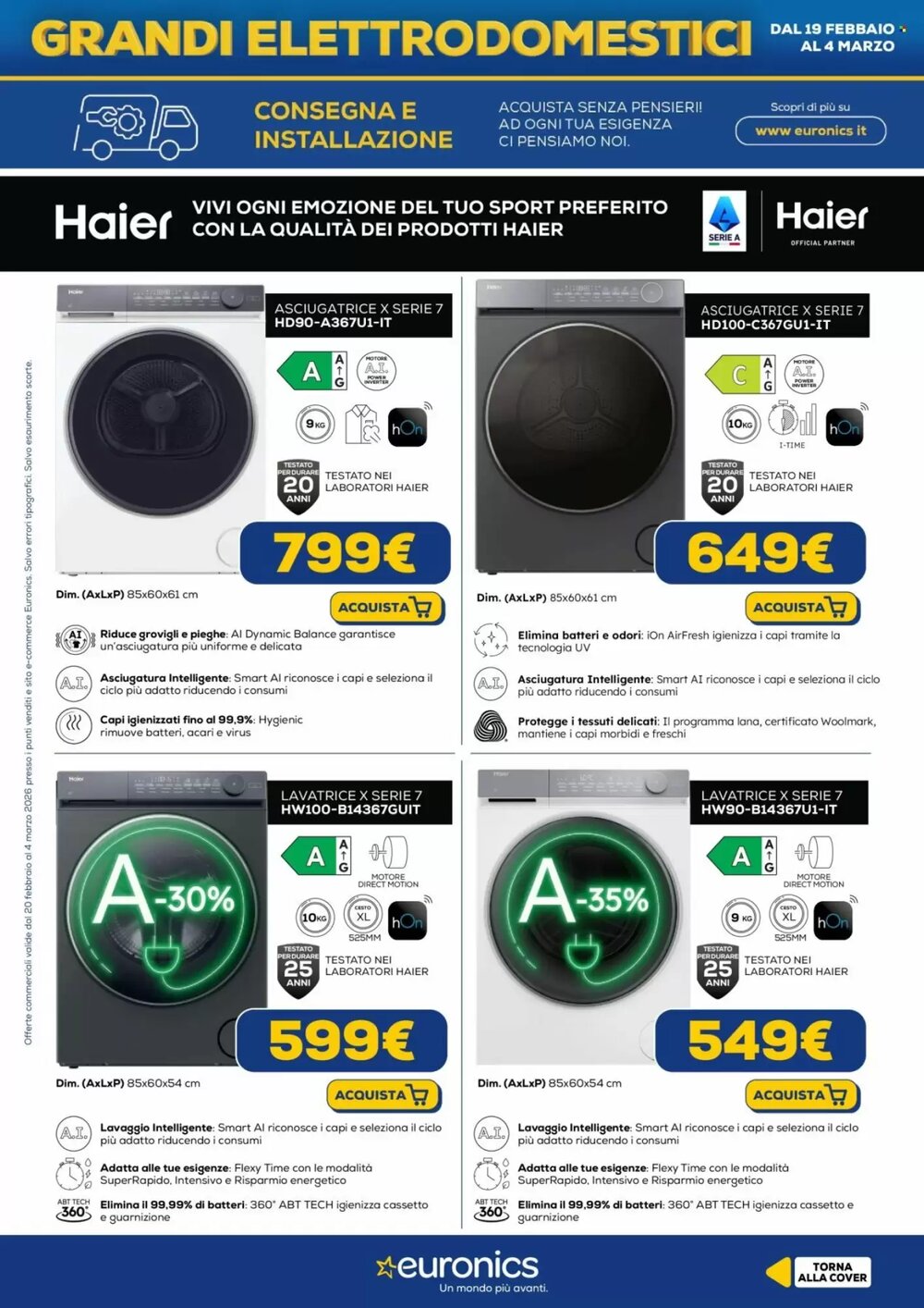 Volantino promozionale Euronics  valide dal 20/02/2026 - Pagina 13.