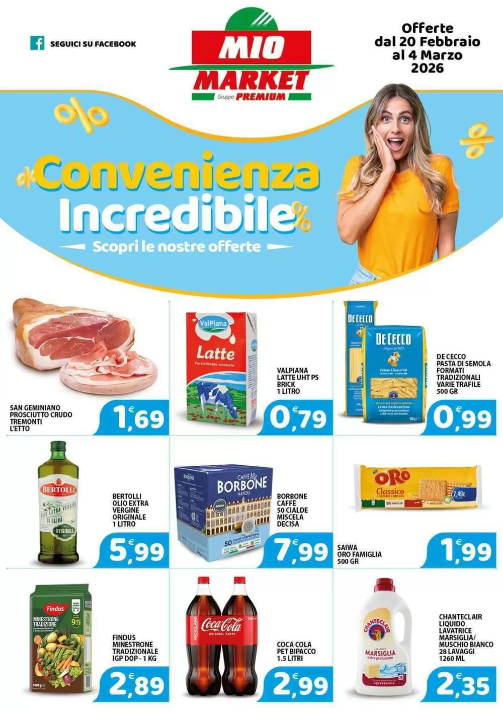 Volantino promozionale Mio Market  valide dal 20/02/2026 - Pagina 1.
