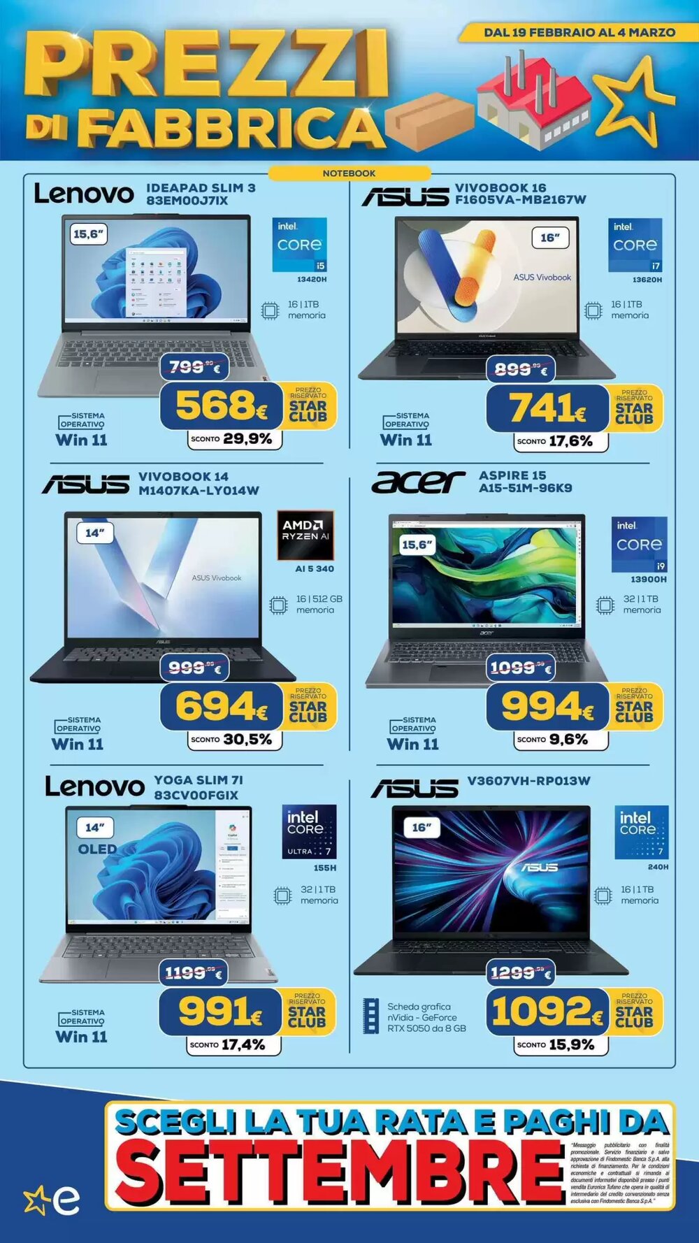 Volantino promozionale Euronics Tufano  valide dal 20/02/2026 - Pagina 13.