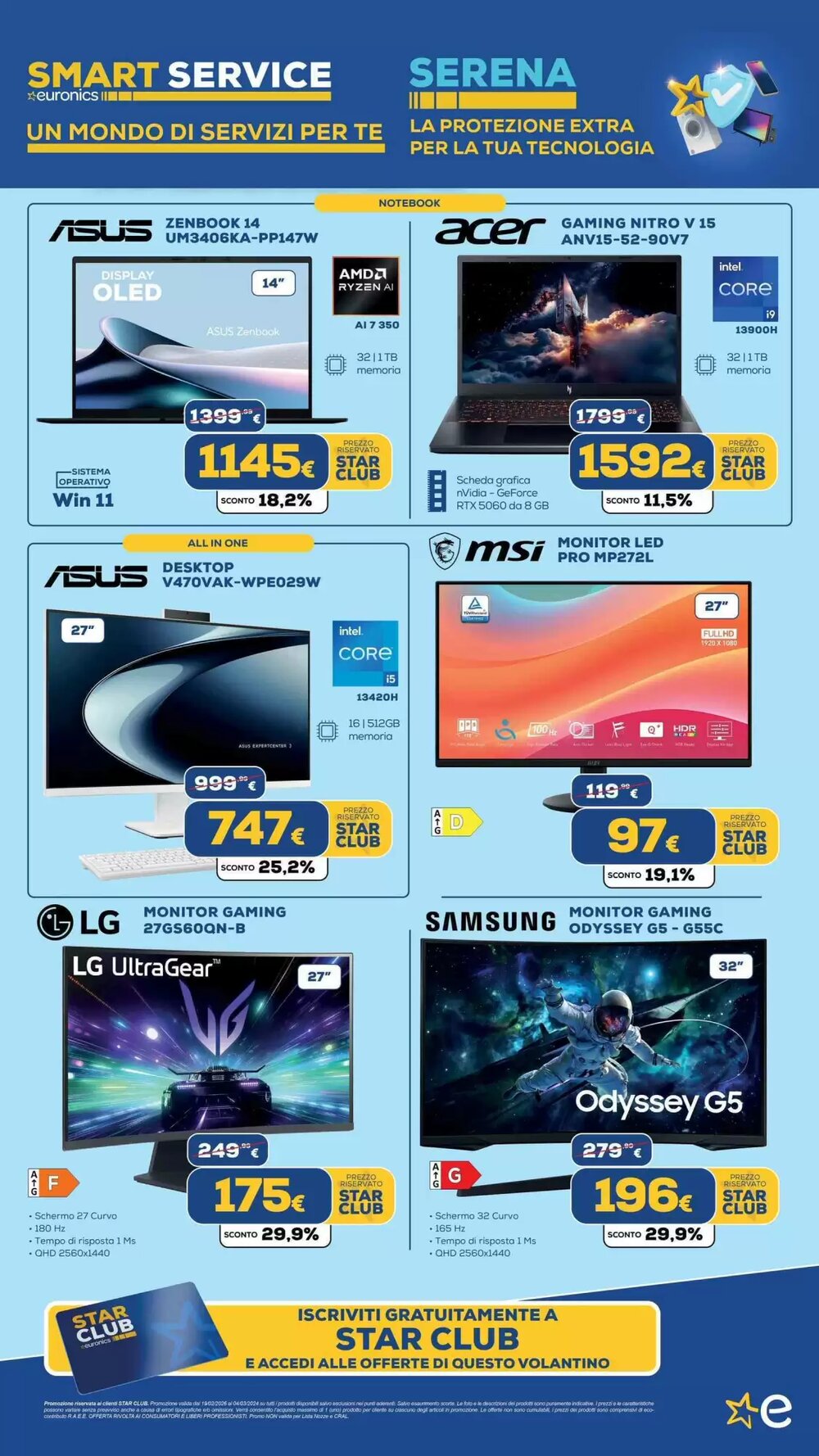 Volantino promozionale Euronics Tufano  valide dal 20/02/2026 - Pagina 14.