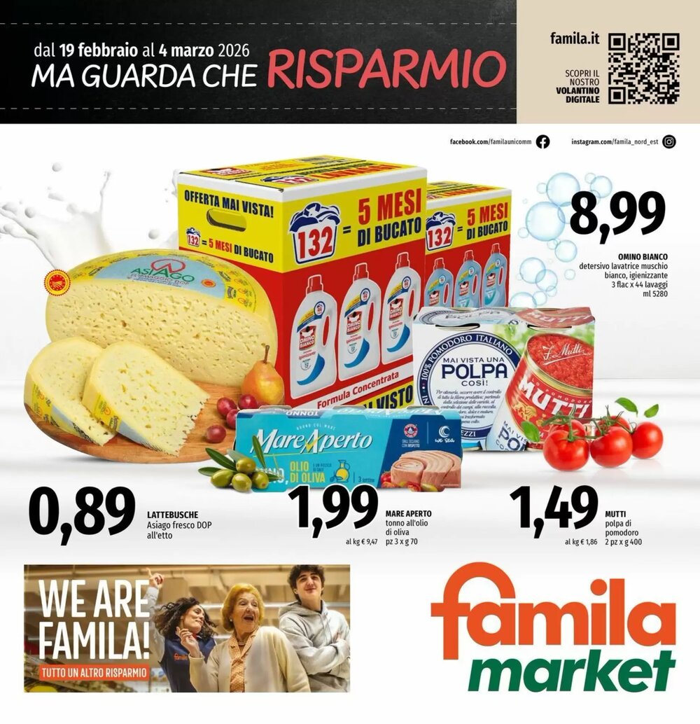 Volantino promozionale Famila Market  valide dal 20/02/2026 - Pagina 1.