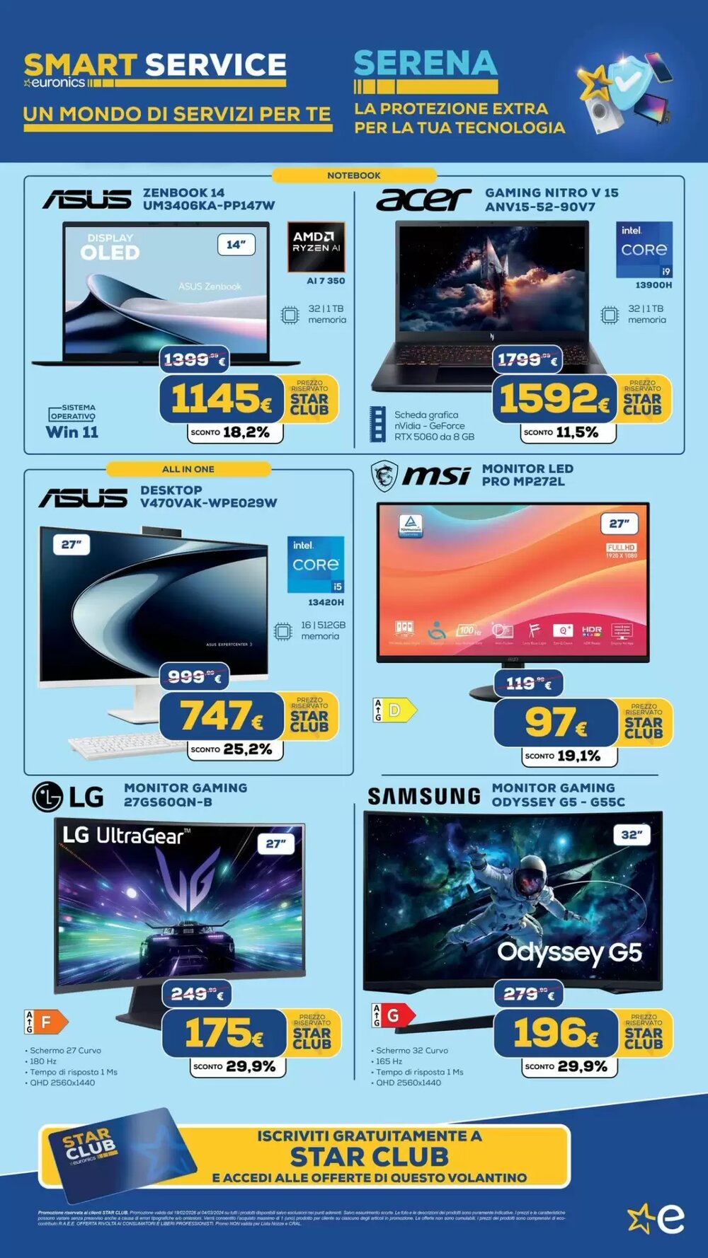 Volantino promozionale Euronics  valide dal 20/02/2026 - Pagina 14.