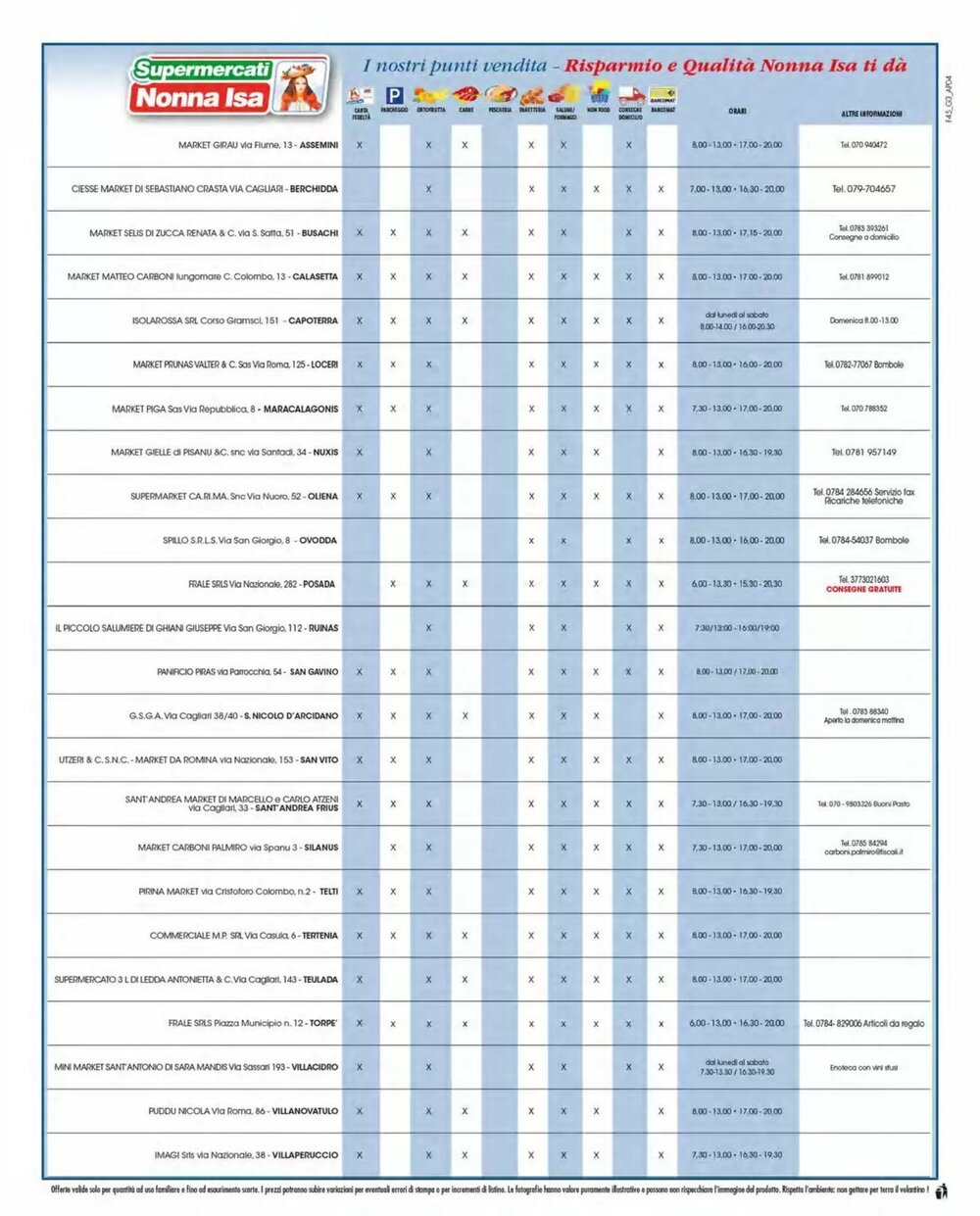 Volantino promozionale Supermercati Nonna Isa  valide dal 20/02/2026 - Pagina 8.