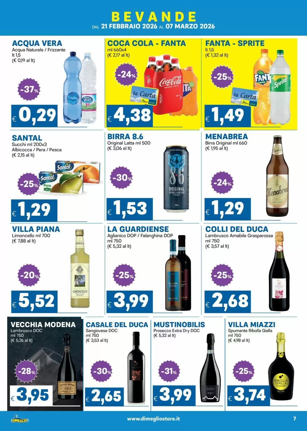 Volantino promozionale DiMeglio  valide dal 21/02/2026 - Pagina 7.