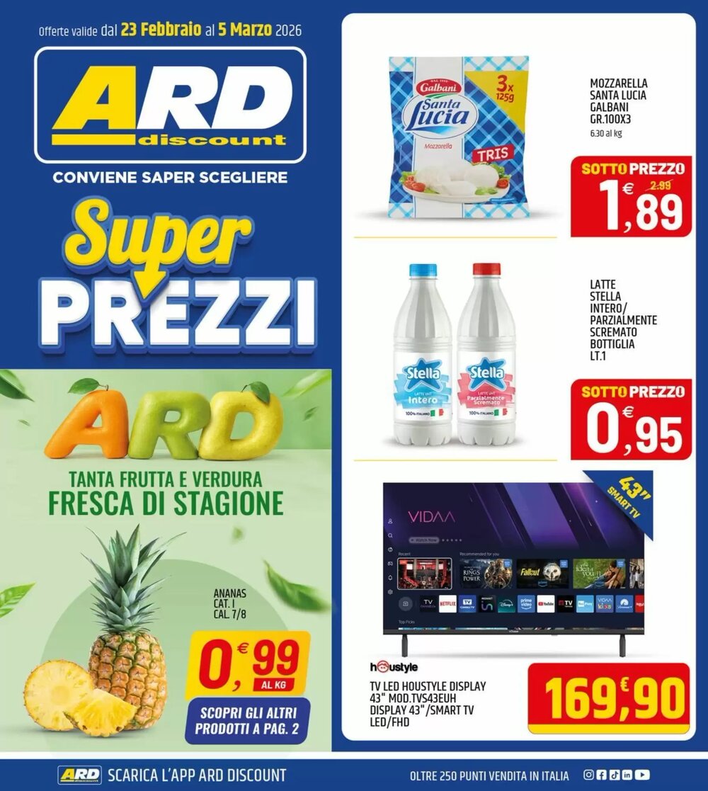 Volantino promozionale Ard Discount  valide dal 23/02/2026 - Pagina 1.