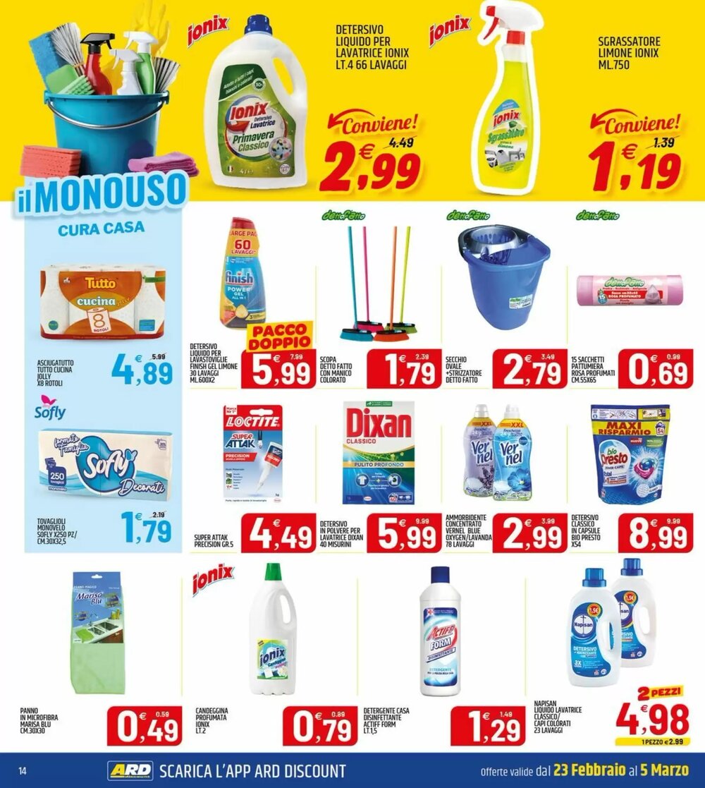 Volantino promozionale Ard Discount  valide dal 23/02/2026 - Pagina 14.