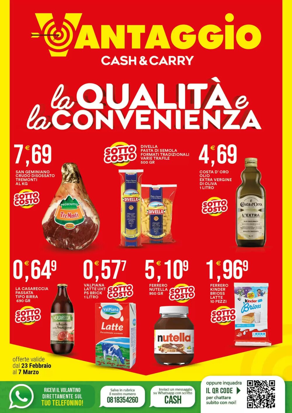 Volantino promozionale Vantaggio Cash&Carry  valide dal 23/02/2026 - Pagina 1.