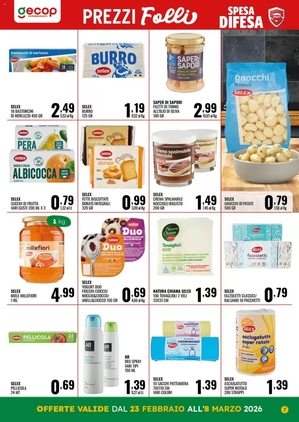 Volantino promozionale Gecop  valide dal 23/02/2026 - Pagina 7.