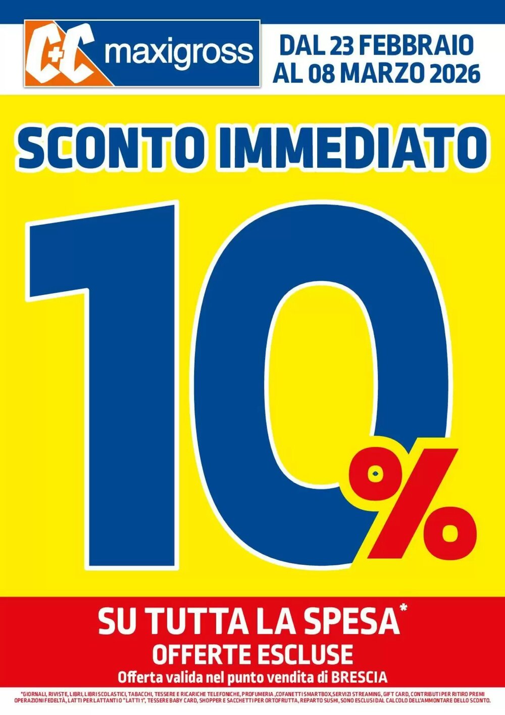 Volantino promozionale C+C maxigross  valide dal 23/02/2026 - Pagina 1.