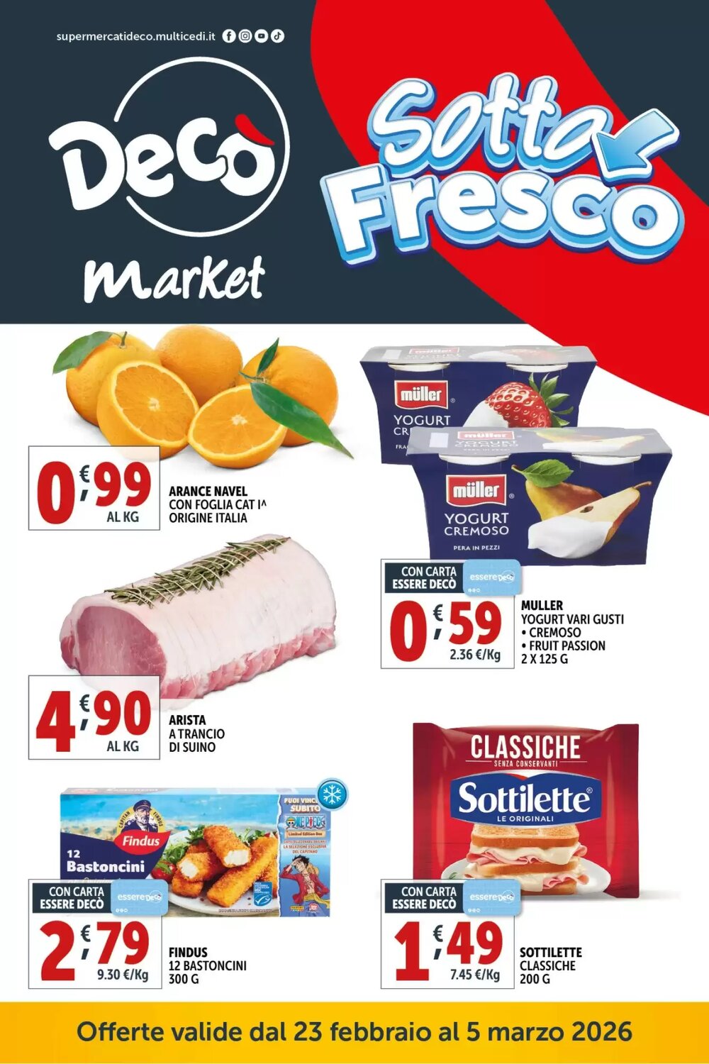 Volantino promozionale Deco Market  valide dal 23/02/2026 - Pagina 1.