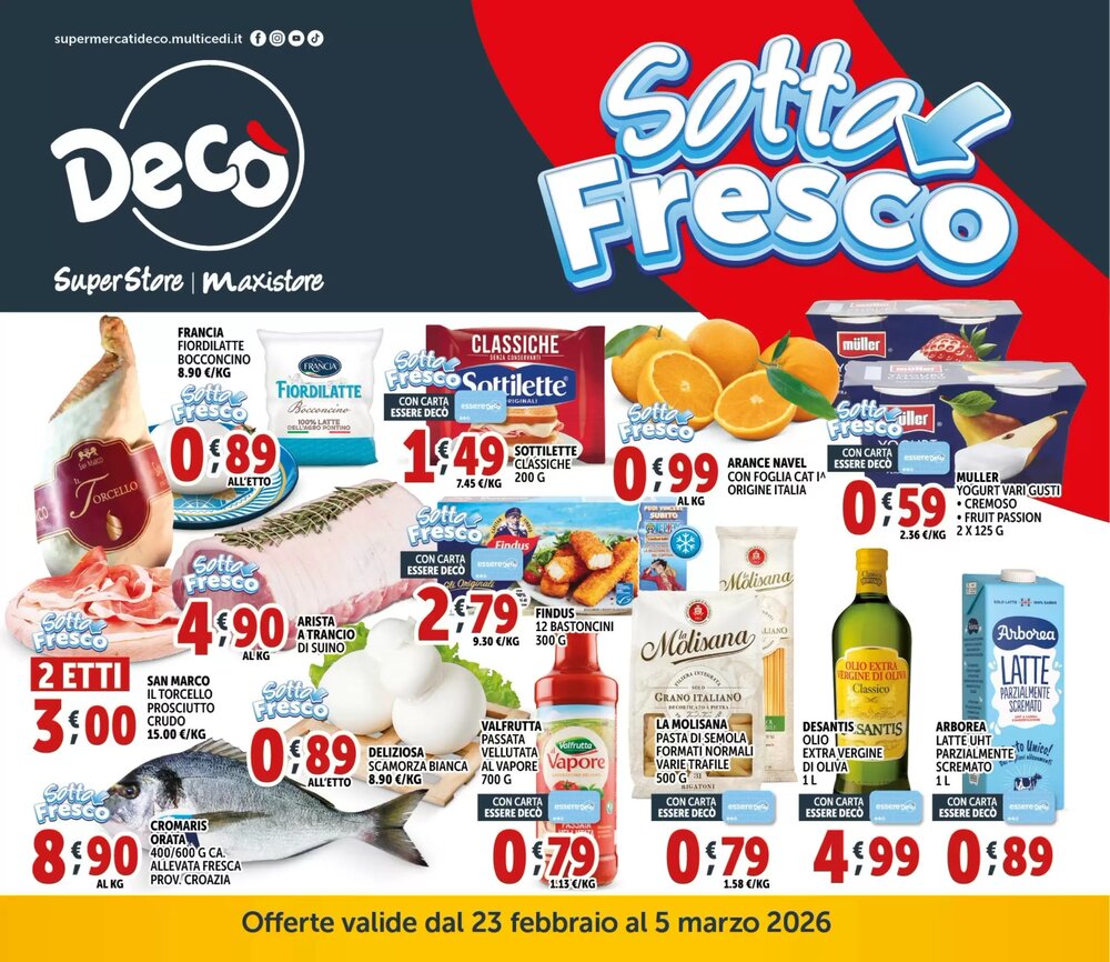 Volantino promozionale Deco Superstore  valide dal 23/02/2026 - Pagina 1.