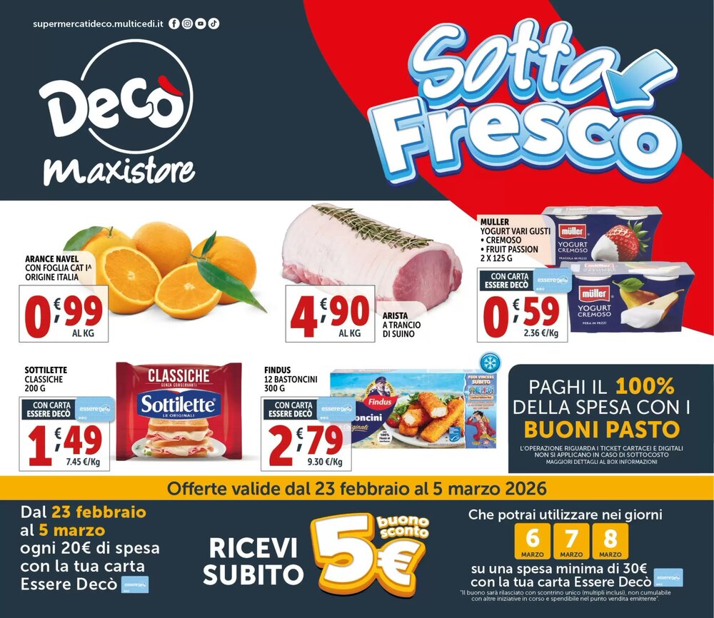 Volantino promozionale Deco Maxistore  valide dal 23/02/2026 - Pagina 1.