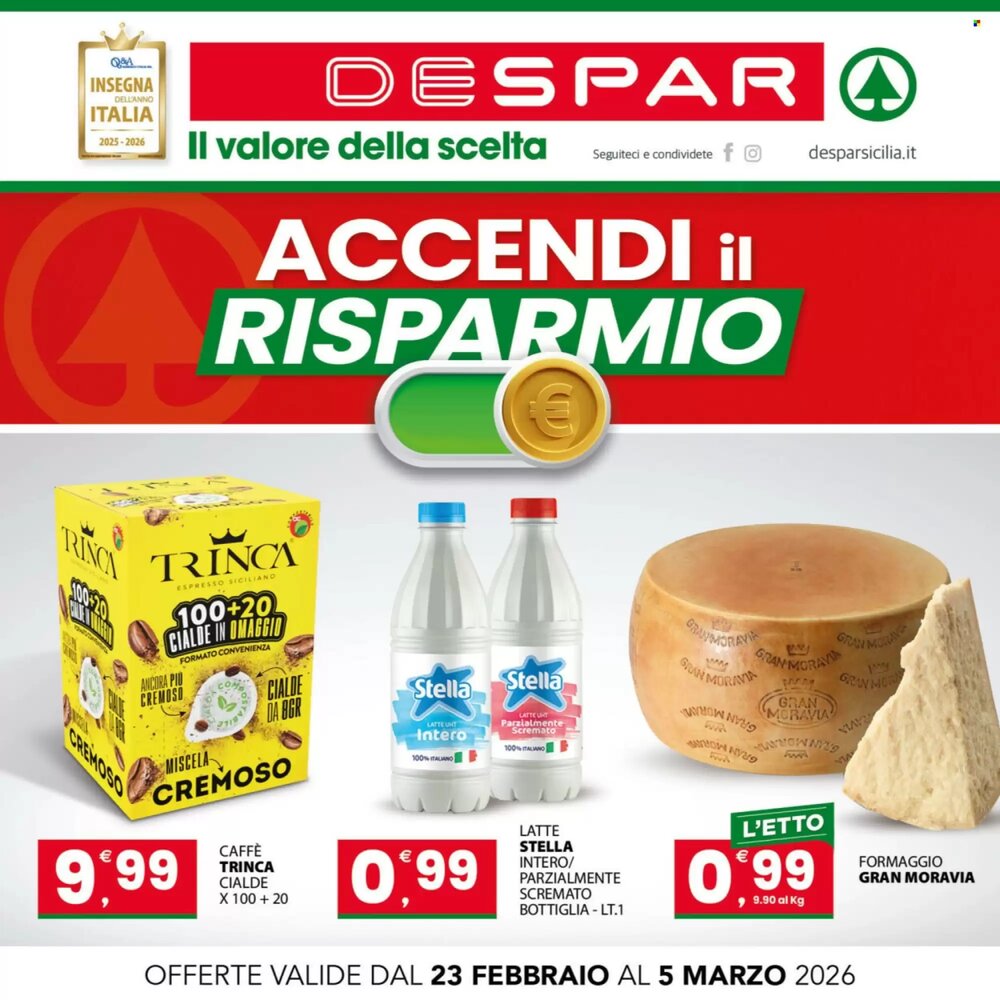 Volantino promozionale Despar Sicilia  valide dal 23/02/2026 - Pagina 1.