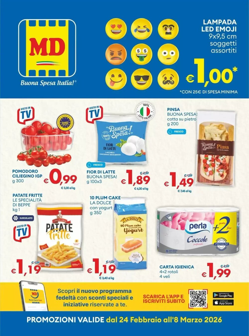 Volantino promozionale MD Discount  valide dal 23/02/2026 - Pagina 1.