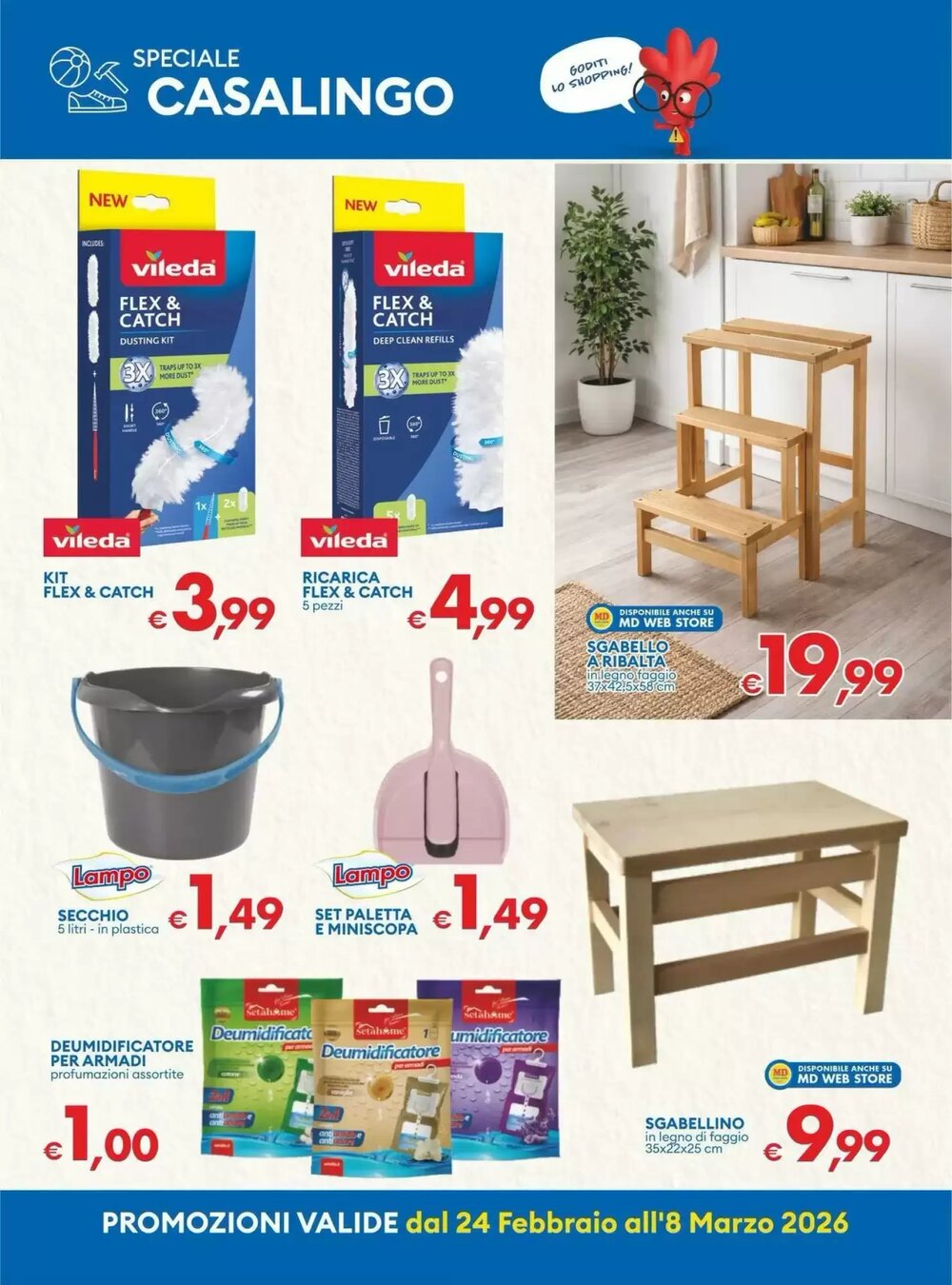 Volantino promozionale MD Discount  valide dal 23/02/2026 - Pagina 24.