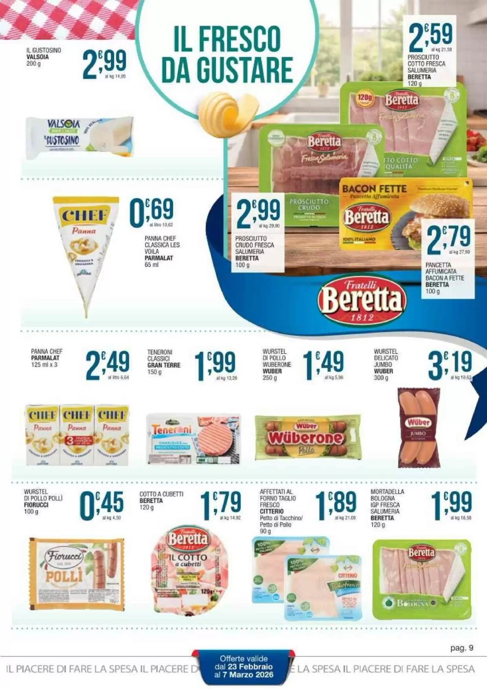 Volantino promozionale Sidis  valide dal 23/02/2026 - Pagina 9.