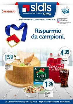 Volantino promozionale Sidis  valide dal 23/02/2026