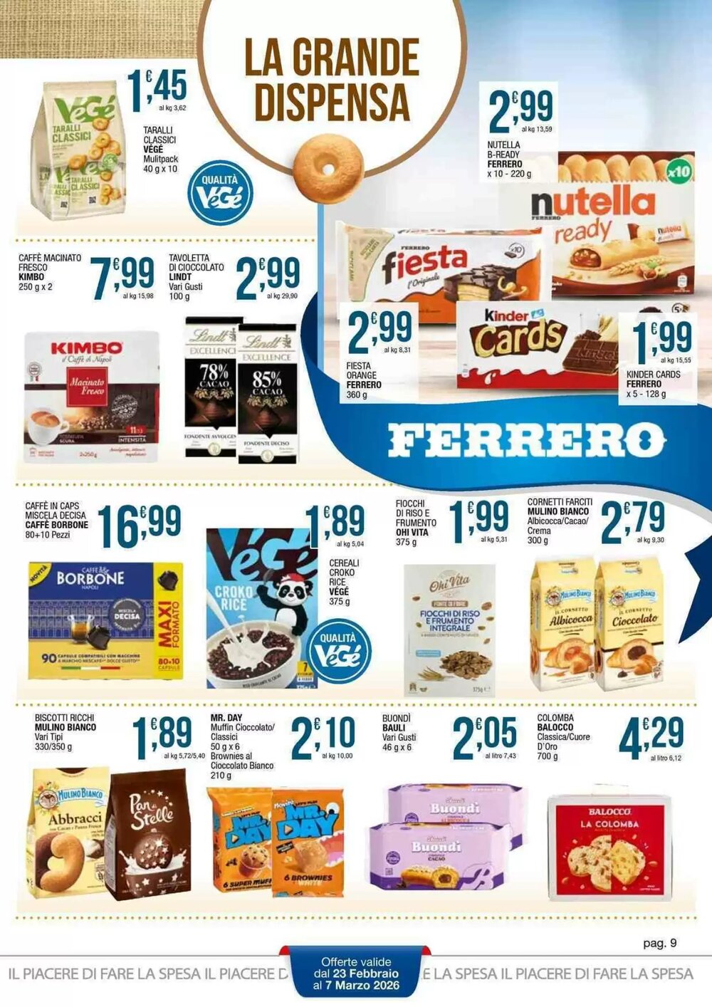 Volantino promozionale Sidis  valide dal 23/02/2026 - Pagina 9.