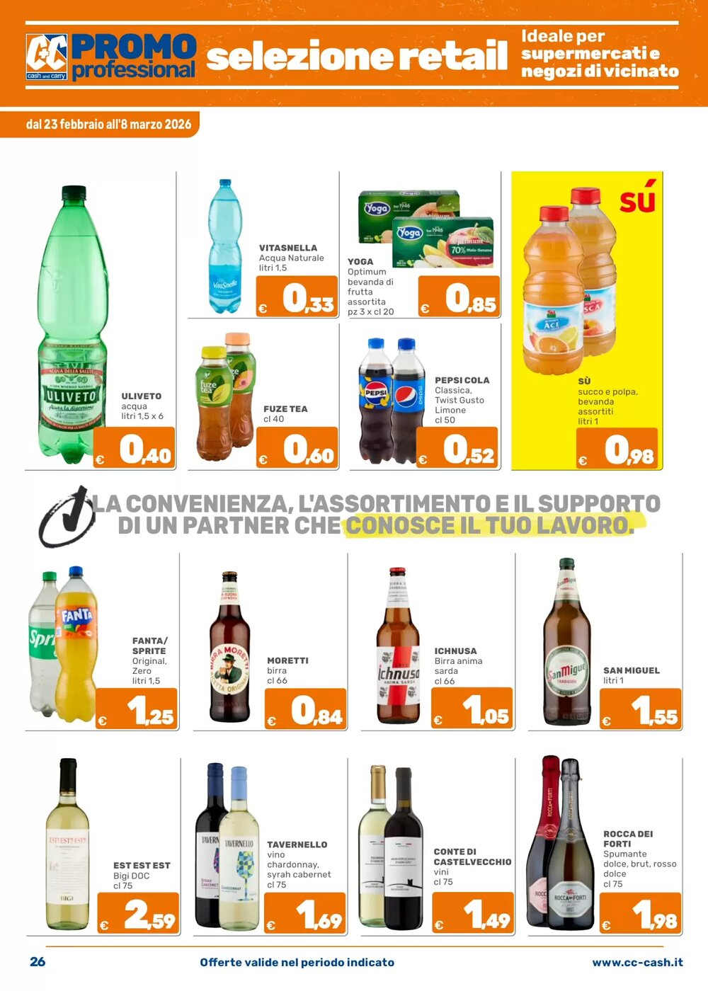Volantino promozionale C+C Cash and Carry  valide dal 23/02/2026 - Pagina 28.