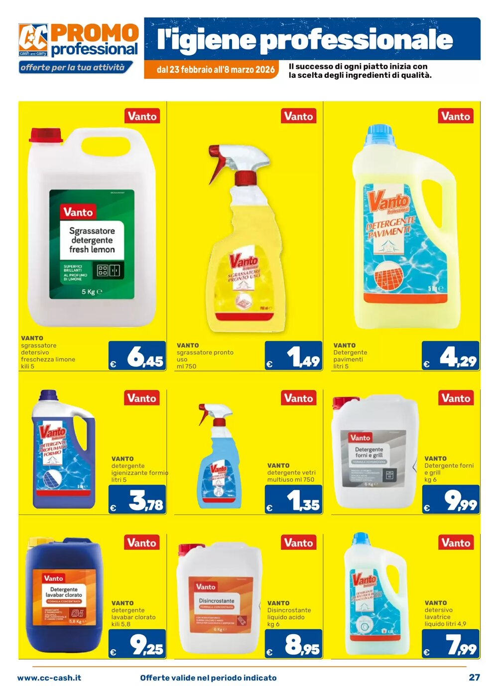 Volantino promozionale C+C Cash and Carry  valide dal 23/02/2026 - Pagina 29.