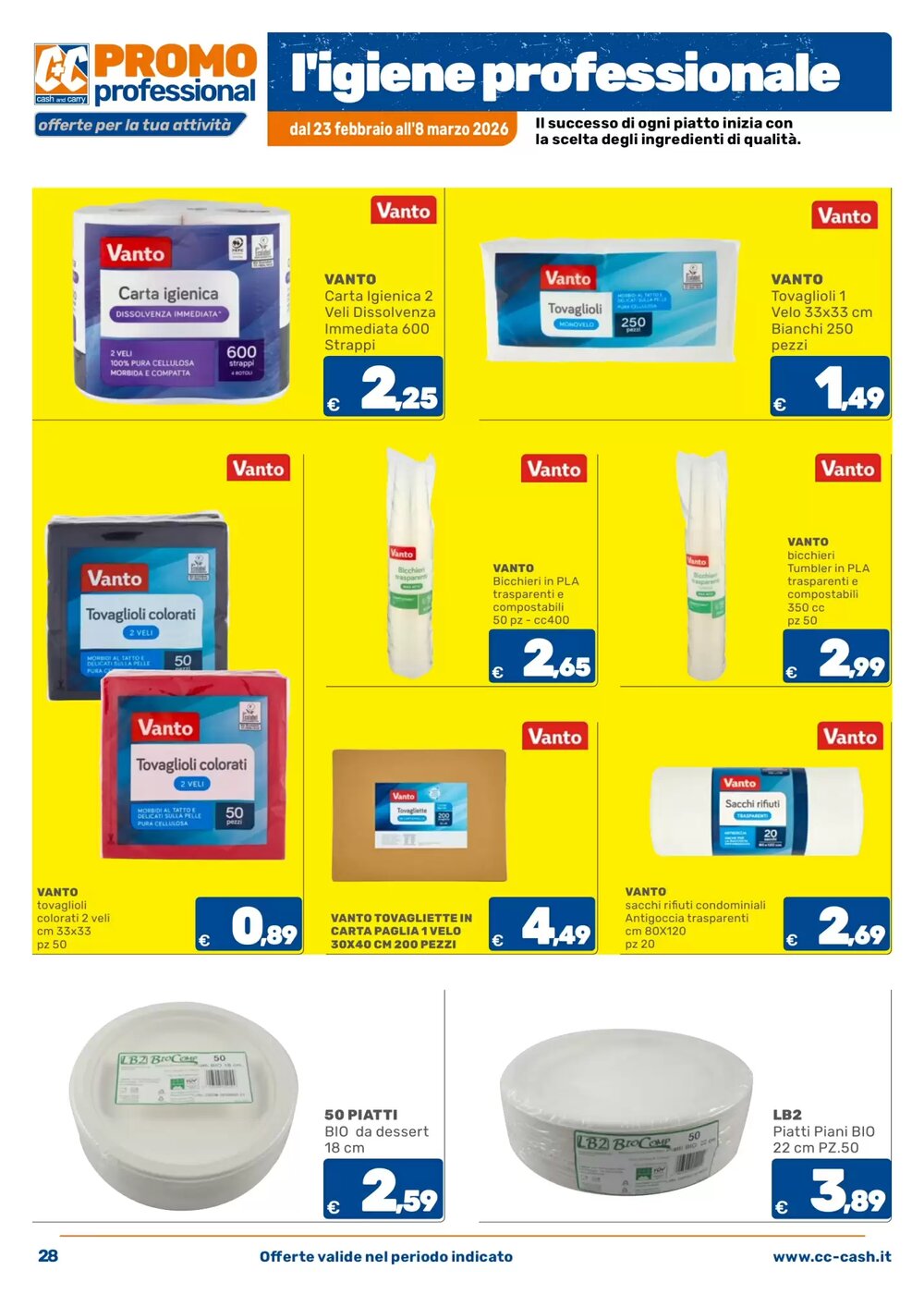 Volantino promozionale C+C Cash and Carry  valide dal 23/02/2026 - Pagina 30.