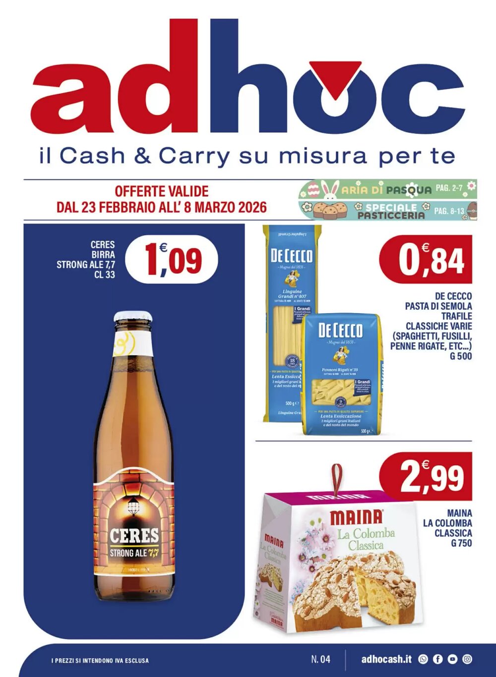 Volantino promozionale Adhoc  valide dal 23/02/2026 - Pagina 1.