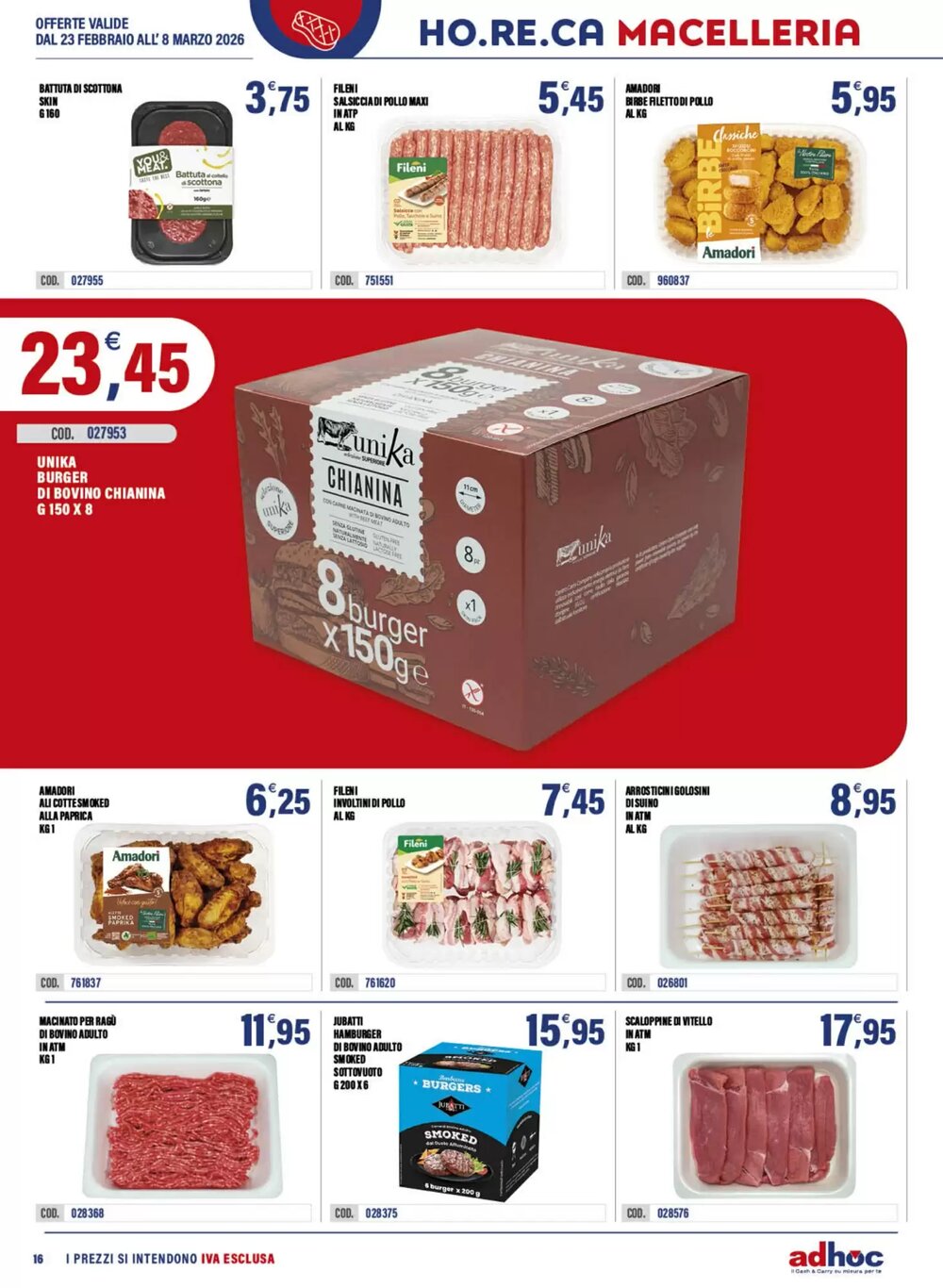 Volantino promozionale Adhoc  valide dal 23/02/2026 - Pagina 16.